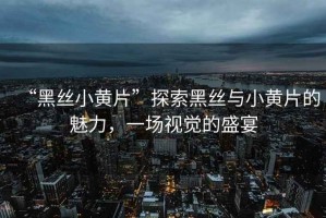 “黑絲小黃片”探索黑絲與小黃片的魅力，一場(chǎng)視覺的盛宴