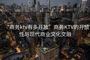 “商務(wù)ktv有多開放”商務(wù)KTV的開放性與現(xiàn)代商業(yè)文化交融