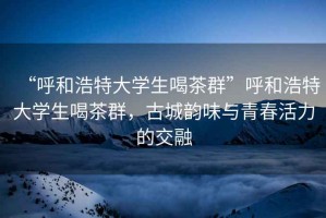 “呼和浩特大學生喝茶群”呼和浩特大學生喝茶群，古城韻味與青春活力的交融