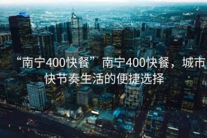 “南寧400快餐”南寧400快餐，城市快節(jié)奏生活的便捷選擇