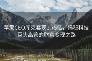 蘋果CEO庫(kù)克套現(xiàn)1.75億，揭秘科技巨頭高管的財(cái)富變現(xiàn)之路