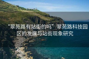 “翠苑路有站街的嗎”翠苑路科技園區(qū)的發(fā)展與站街現(xiàn)象研究