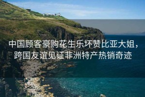 中國(guó)顧客豪購(gòu)花生樂壞贊比亞大姐，跨國(guó)友誼見證非洲特產(chǎn)熱銷奇跡