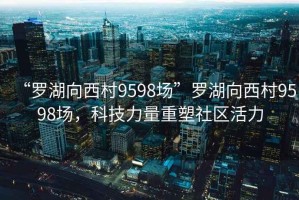 “羅湖向西村9598場(chǎng)”羅湖向西村9598場(chǎng)，科技力量重塑社區(qū)活力