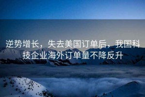 逆勢增長，失去美國訂單后，我國科技企業(yè)海外訂單量不降反升