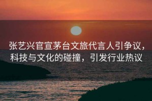 張藝興官宣茅臺文旅代言人引爭議，科技與文化的碰撞，引發(fā)行業(yè)熱議