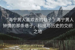 “海寧男人喜歡去的巷子”海寧男人鐘情的那條巷子，科技與歷史的交織之地