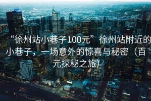 “徐州站小巷子100元”徐州站附近的小巷子，一場(chǎng)意外的驚喜與秘密（百元探秘之旅）