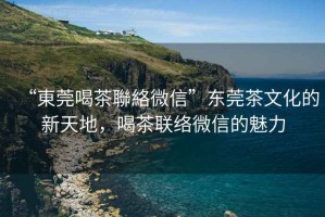 “東莞喝茶聯(lián)絡(luò)微信”東莞茶文化的新天地，喝茶聯(lián)絡(luò)微信的魅力