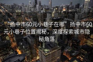“揚中市60元小巷子在哪”揚中市60元小巷子位置揭秘，深度探索城市隱秘角落