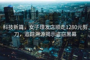 科技新篇，女子理發(fā)店順走1280元剪刀，追蹤溯源揭示盜竊黑幕