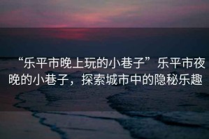 “樂(lè)平市晚上玩的小巷子”樂(lè)平市夜晚的小巷子，探索城市中的隱秘樂(lè)趣