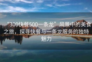 “300快餐500一條龍”風(fēng)景中的美食之旅，探尋快餐與一條龍服務(wù)的獨(dú)特魅力