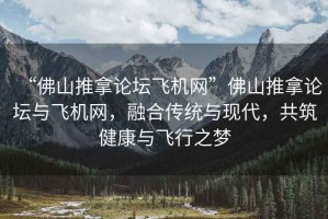 “佛山推拿論壇飛機(jī)網(wǎng)”佛山推拿論壇與飛機(jī)網(wǎng)，融合傳統(tǒng)與現(xiàn)代，共筑健康與飛行之夢