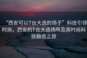 “西安可以T臺大選的場子”科技引領時尚，西安的T臺大選場所及其時尚科技融合之旅