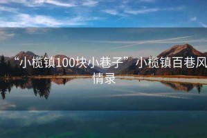 “小欖鎮(zhèn)100塊小巷子”小欖鎮(zhèn)百巷風(fēng)情錄