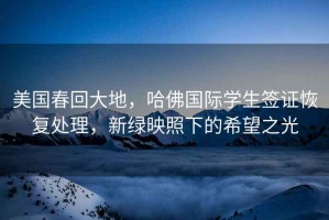 美國(guó)春回大地，哈佛國(guó)際學(xué)生簽證恢復(fù)處理，新綠映照下的希望之光