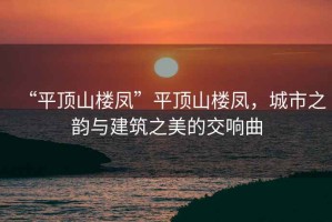 “平頂山樓鳳”平頂山樓鳳，城市之韻與建筑之美的交響曲
