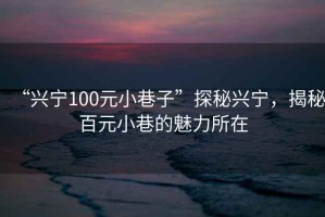 “興寧100元小巷子”探秘興寧，揭秘百元小巷的魅力所在