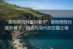 “南陽(yáng)師院對(duì)面的巷子”南陽(yáng)師院對(duì)面的巷子，歷史與現(xiàn)代的交融之地