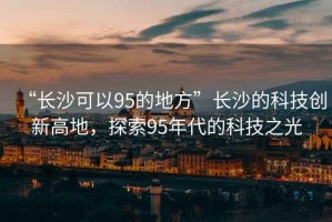 “長沙可以95的地方”長沙的科技創(chuàng)新高地，探索95年代的科技之光
