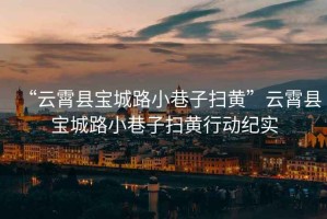 “云霄縣寶城路小巷子掃黃”云霄縣寶城路小巷子掃黃行動紀(jì)實
