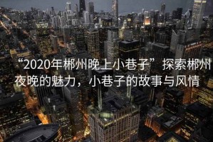“2020年郴州晚上小巷子”探索郴州夜晚的魅力，小巷子的故事與風(fēng)情