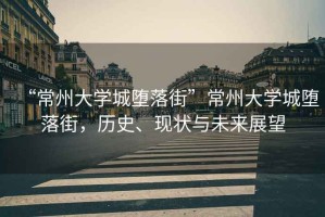 “常州大學(xué)城墮落街”常州大學(xué)城墮落街，歷史、現(xiàn)狀與未來(lái)展望