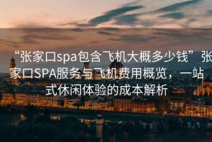 “張家口spa包含飛機大概多少錢”張家口SPA服務與飛機費用概覽，一站式休閑體驗的成本解析