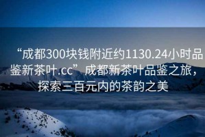 “成都300塊錢附近約1130.24小時(shí)品鑒新茶葉.cc”成都新茶葉品鑒之旅，探索三百元內(nèi)的茶韻之美