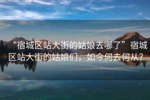 “宿城區(qū)站大街的姑娘去哪了”宿城區(qū)站大街的姑娘們，如今何去何從？