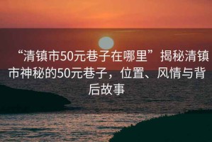 “清鎮(zhèn)市50元巷子在哪里”揭秘清鎮(zhèn)市神秘的50元巷子，位置、風情與背后故事
