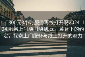 “300元3小時服務(wù)再線打開啊20241124.服務(wù)上門隨叫隨到.cc”黃昏下的約定，探索上門服務(wù)與線上打開的魅力