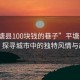 “平塘縣100塊錢的巷子”平塘縣百元巷，探尋城市中的獨特風情與故事