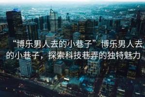 “博樂男人去的小巷子”博樂男人去的小巷子，探索科技巷弄的獨特魅力
