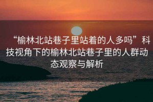 “榆林北站巷子里站著的人多嗎”科技視角下的榆林北站巷子里的人群動(dòng)態(tài)觀察與解析