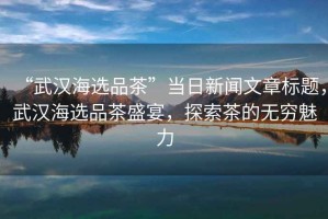 “武漢海選品茶”當(dāng)日新聞文章標(biāo)題，武漢海選品茶盛宴，探索茶的無窮魅力