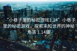“小巷子里的秘密游戲1.14”小巷子里的秘密游戲，探索未知世界的神秘角落 1.14版