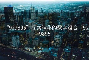 “929895”探索神秘的數(shù)字組合，929895