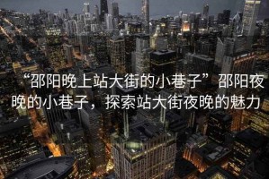 “邵陽(yáng)晚上站大街的小巷子”邵陽(yáng)夜晚的小巷子，探索站大街夜晚的魅力