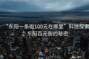 “東陽一條街100元在哪里”科技探索，東陽百元街的秘密