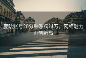 鹿晗賬號20分鐘漲粉過萬，網(wǎng)絡(luò)魅力再創(chuàng)新高