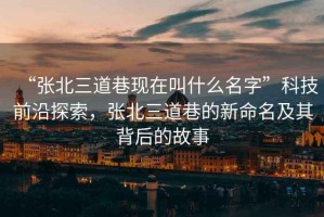 “張北三道巷現(xiàn)在叫什么名字”科技前沿探索，張北三道巷的新命名及其背后的故事