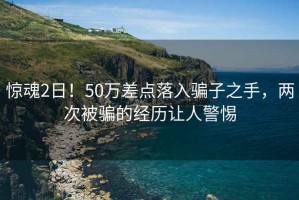 驚魂2日！50萬差點落入騙子之手，兩次被騙的經(jīng)歷讓人警惕