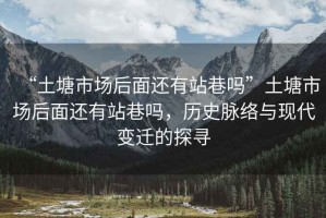 “土塘市場(chǎng)后面還有站巷嗎”土塘市場(chǎng)后面還有站巷嗎，歷史脈絡(luò)與現(xiàn)代變遷的探尋