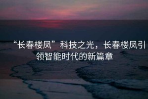 “長(zhǎng)春樓鳳”科技之光，長(zhǎng)春樓鳳引領(lǐng)智能時(shí)代的新篇章