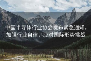 中國(guó)半導(dǎo)體行業(yè)協(xié)會(huì)發(fā)布緊急通知，加強(qiáng)行業(yè)自律，應(yīng)對(duì)國(guó)際形勢(shì)挑戰(zhàn)