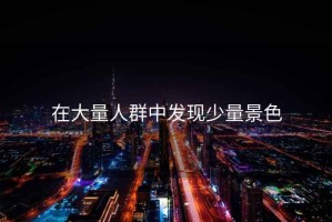 在大量人群中發(fā)現(xiàn)少量景色