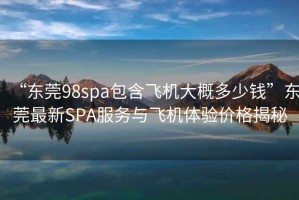 “東莞98spa包含飛機(jī)大概多少錢”東莞最新SPA服務(wù)與飛機(jī)體驗(yàn)價(jià)格揭秘