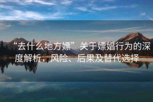 “去什么地方嫖”關(guān)于嫖娼行為的深度解析，風(fēng)險、后果及替代選擇